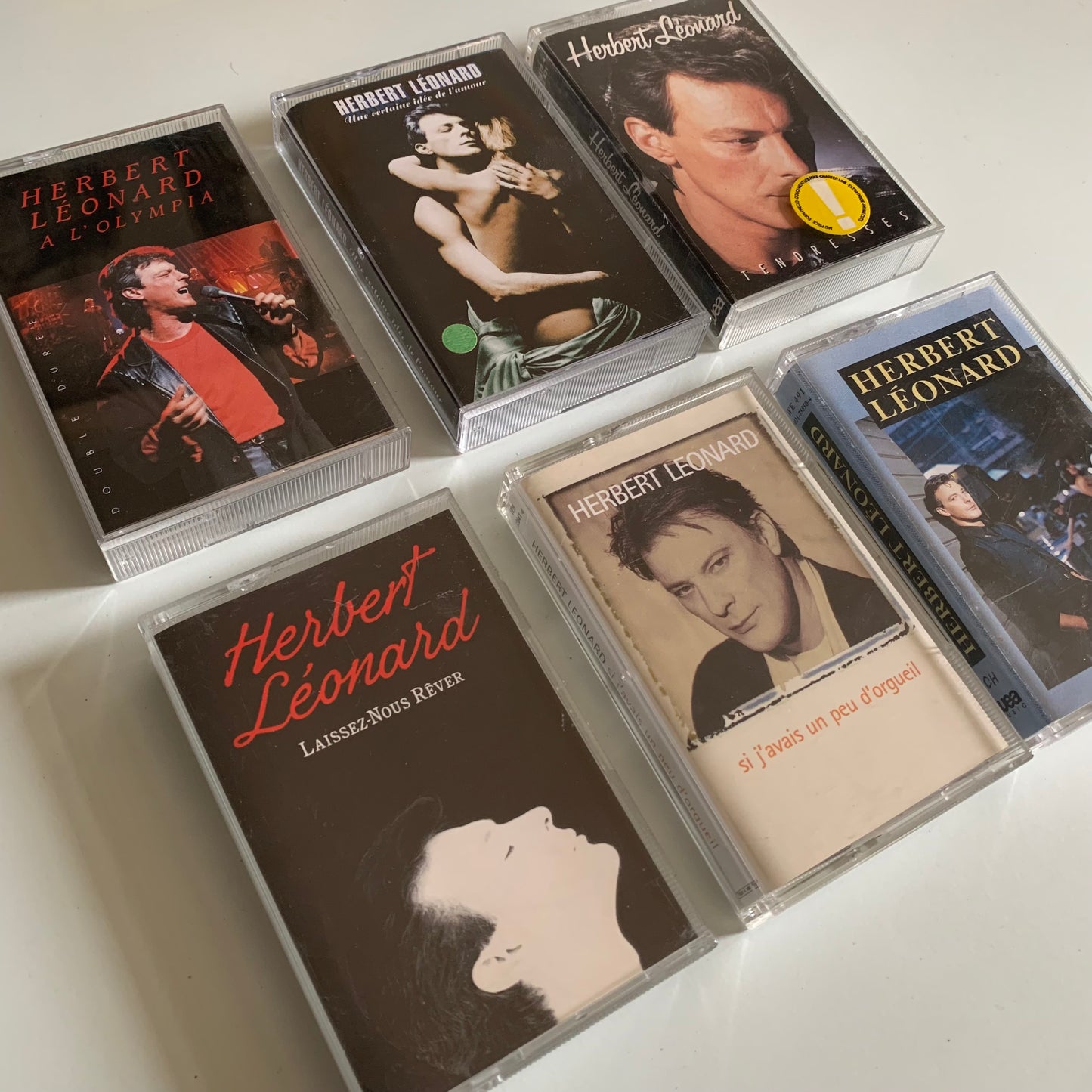 Herbert Léonard - Lot 6 Albums Cassettes Occasion