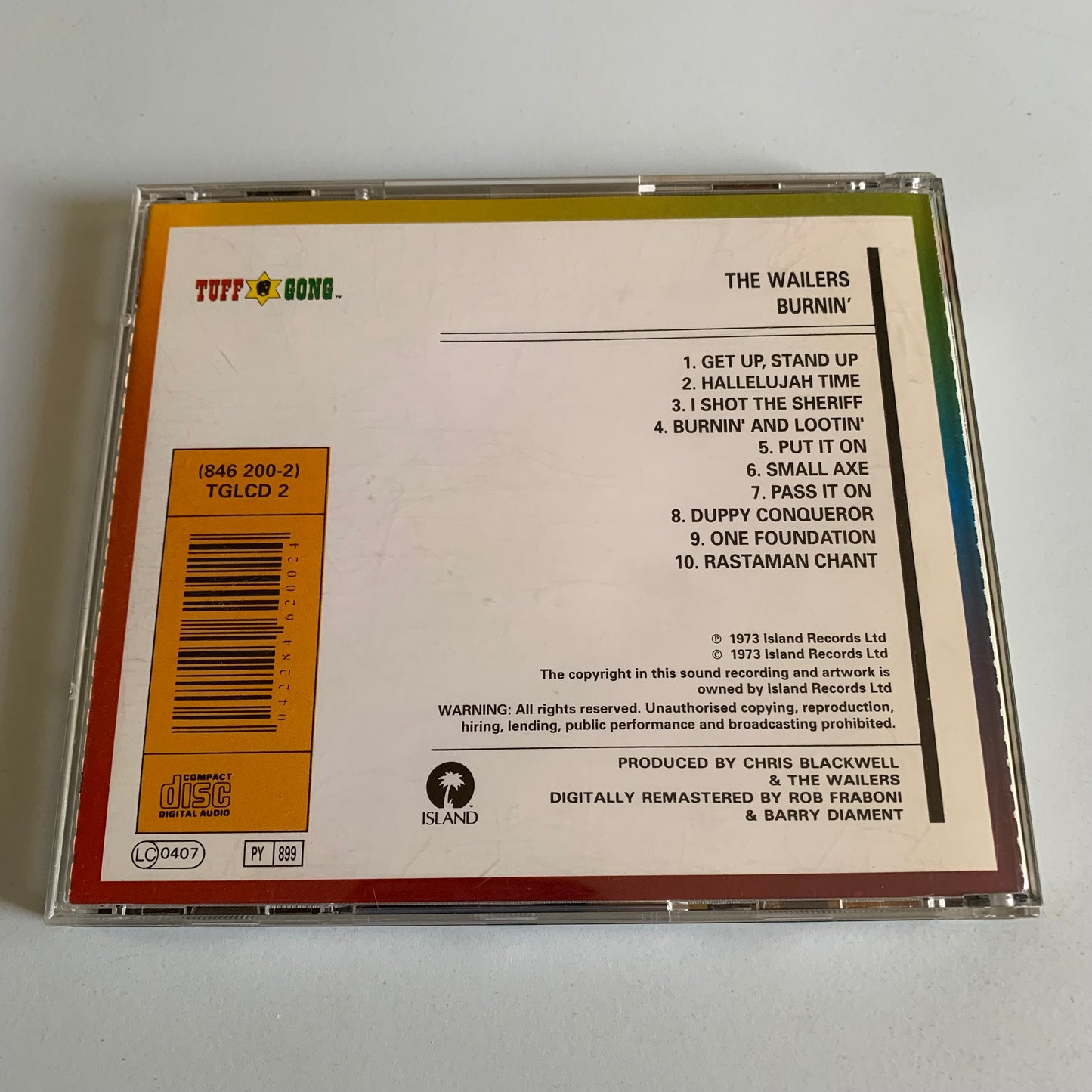 The Wailers - Burnin' - 1990 Occasion