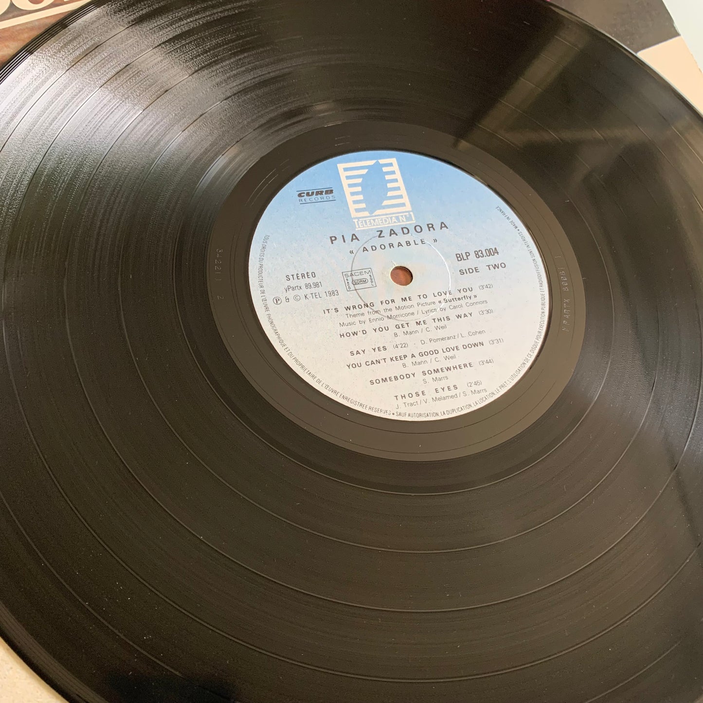 Pia Zadora - Adorable - LP 1983 Occasion