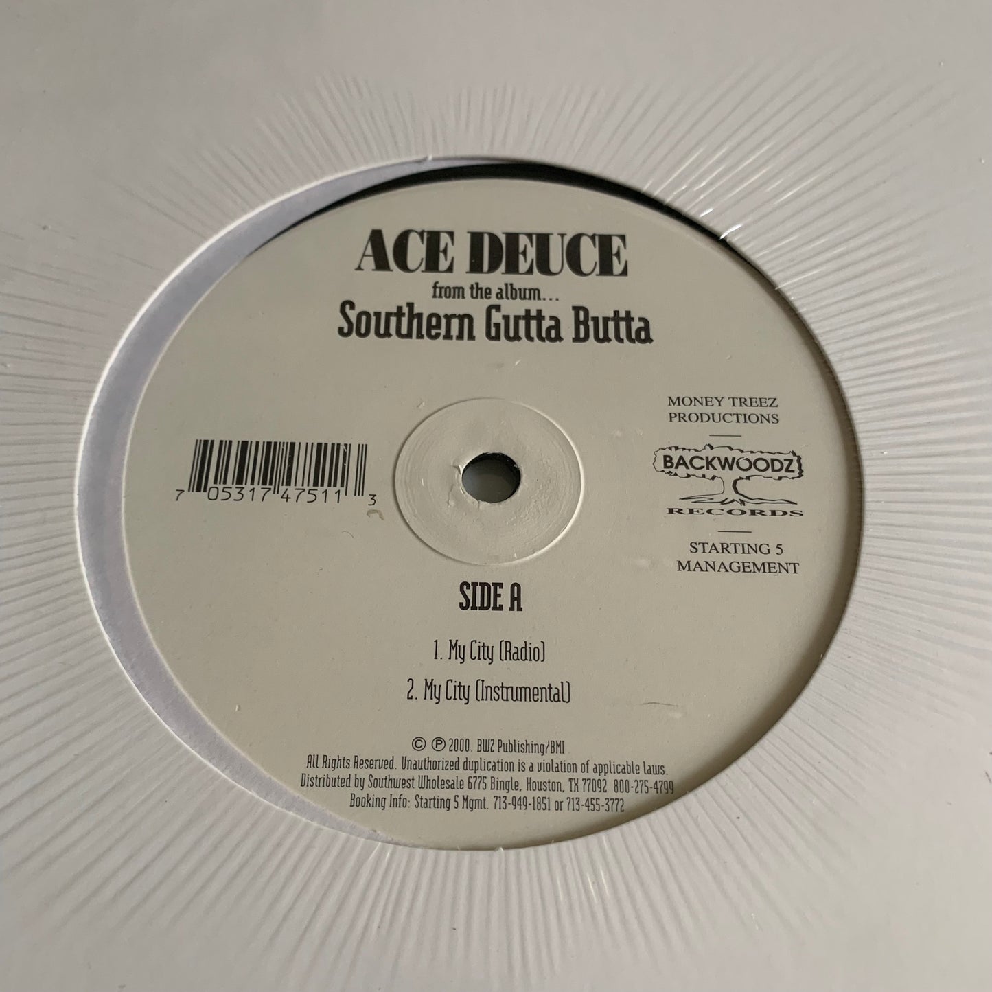 Ace Deuce - My City - 12” Single 2000 Neuf sous blister