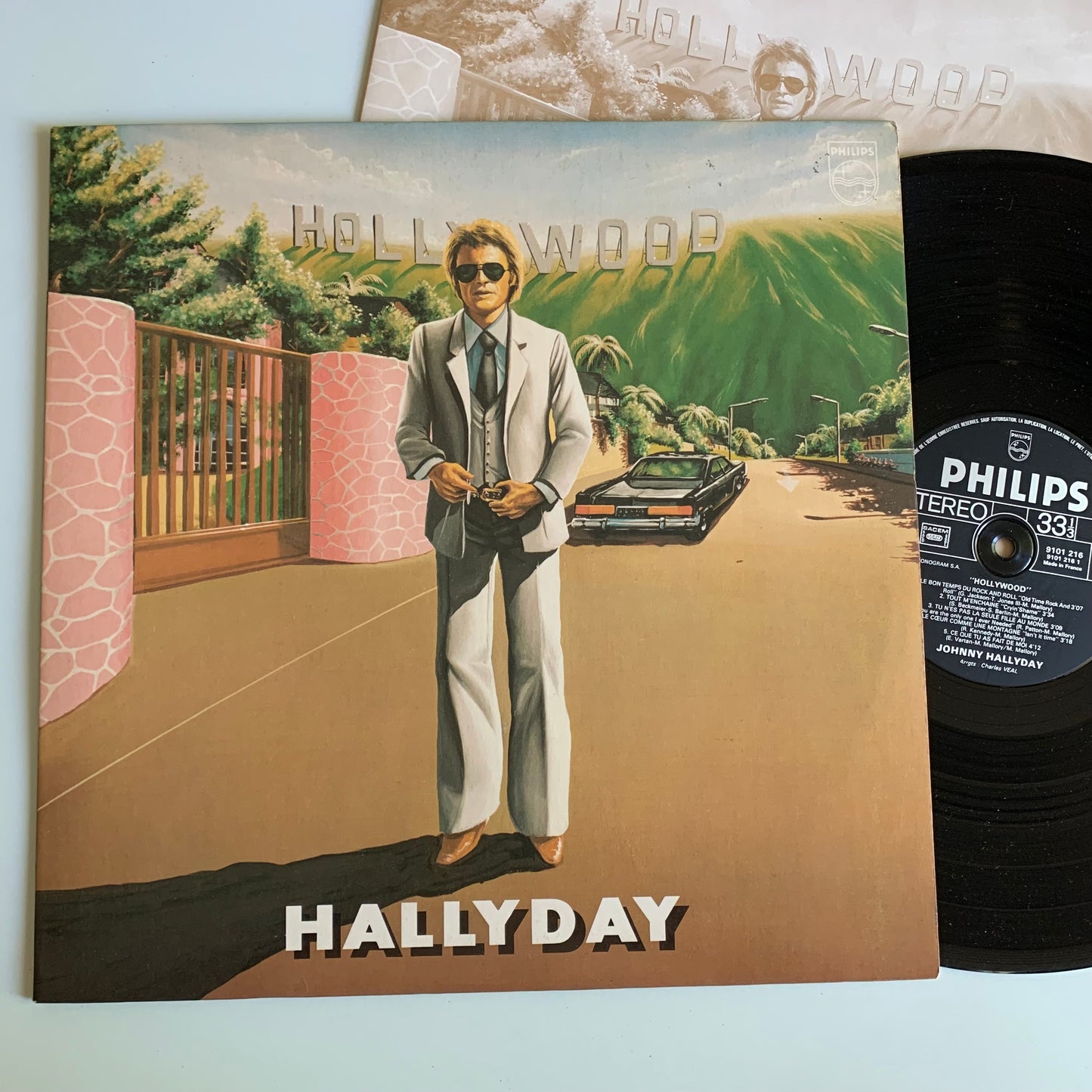 Johnny Hallyday- Hollywood - LP 1979 Occasion