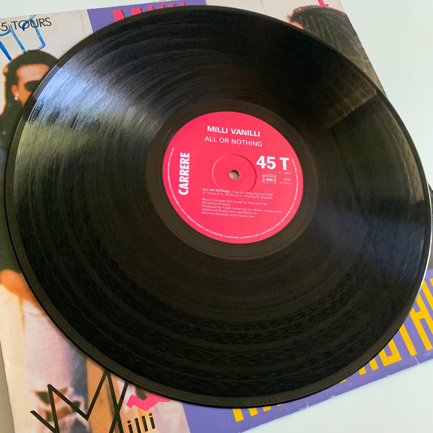 Milli Vanilli - All Or Nothing - Maxi 45t. 1990 Occasion