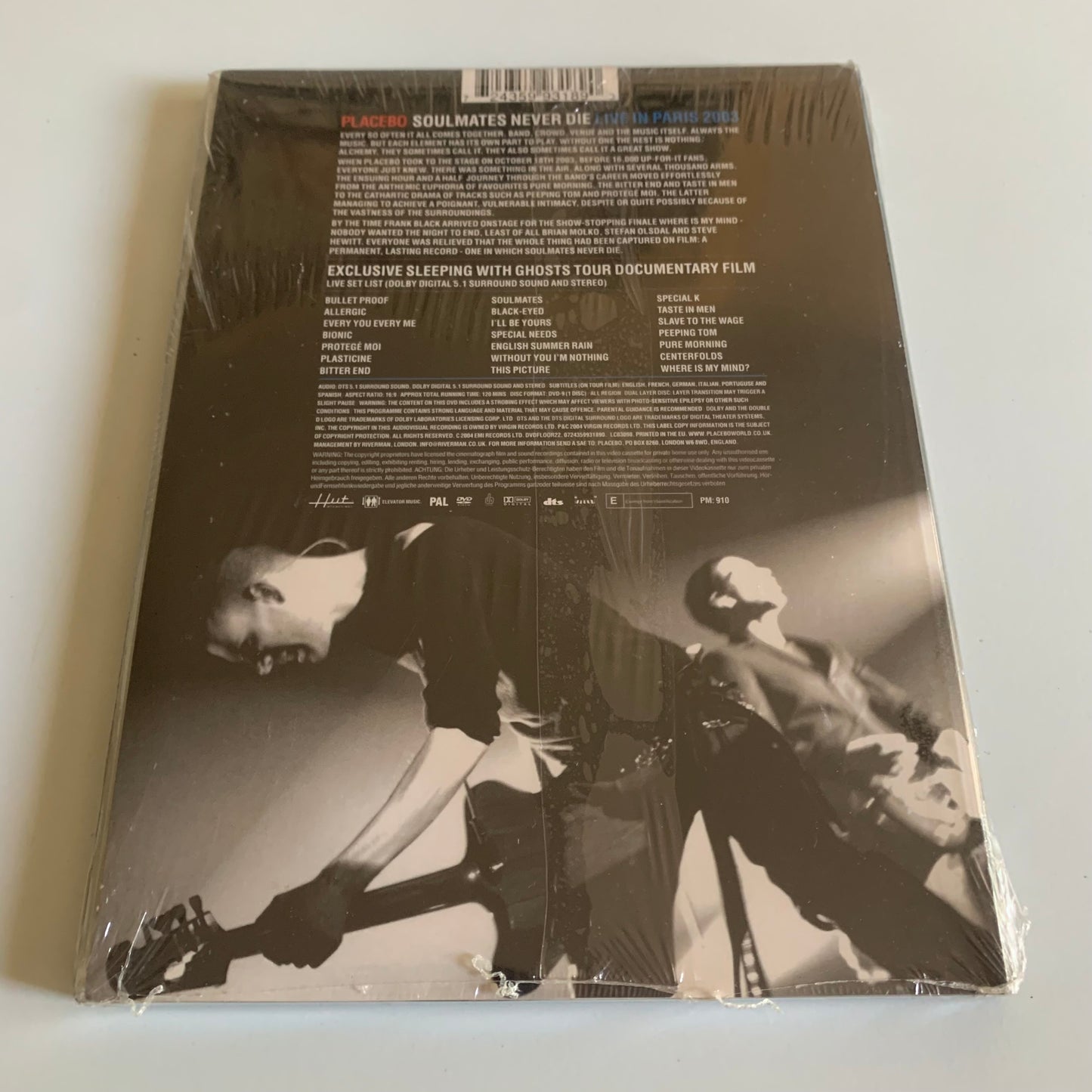 Placebo - Soulmates Never Die - Live In Paris 2003 - 2004 Neuf sous Blister
