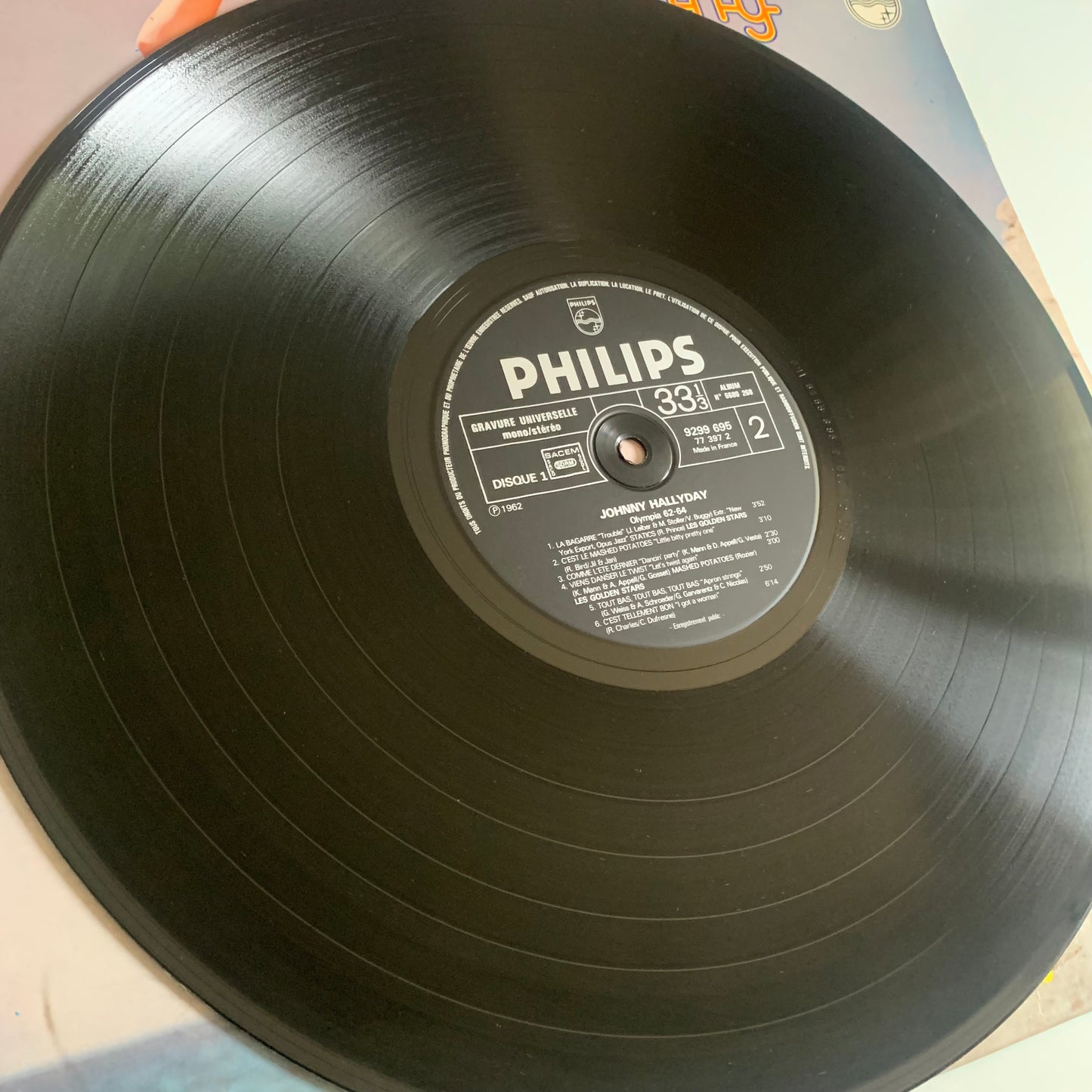 Johnny Hallyday - Olympia 1962 et 1964 - Double LP 1976 Occasion