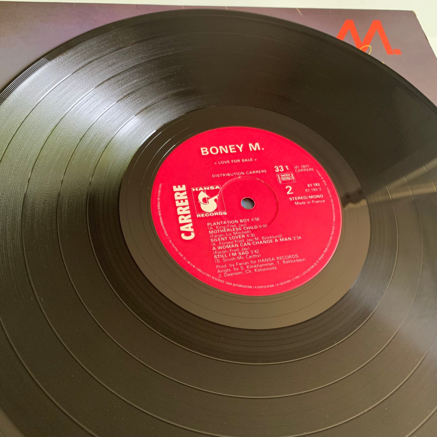 Boney M. - Love For Sale - LP 1977 Occasion