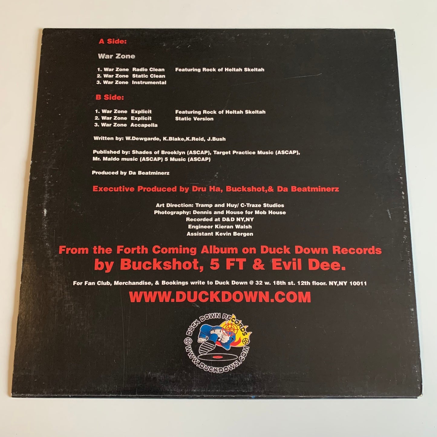 Buckshot - 5FT. - Evil Dee - War Zone - Single 1999