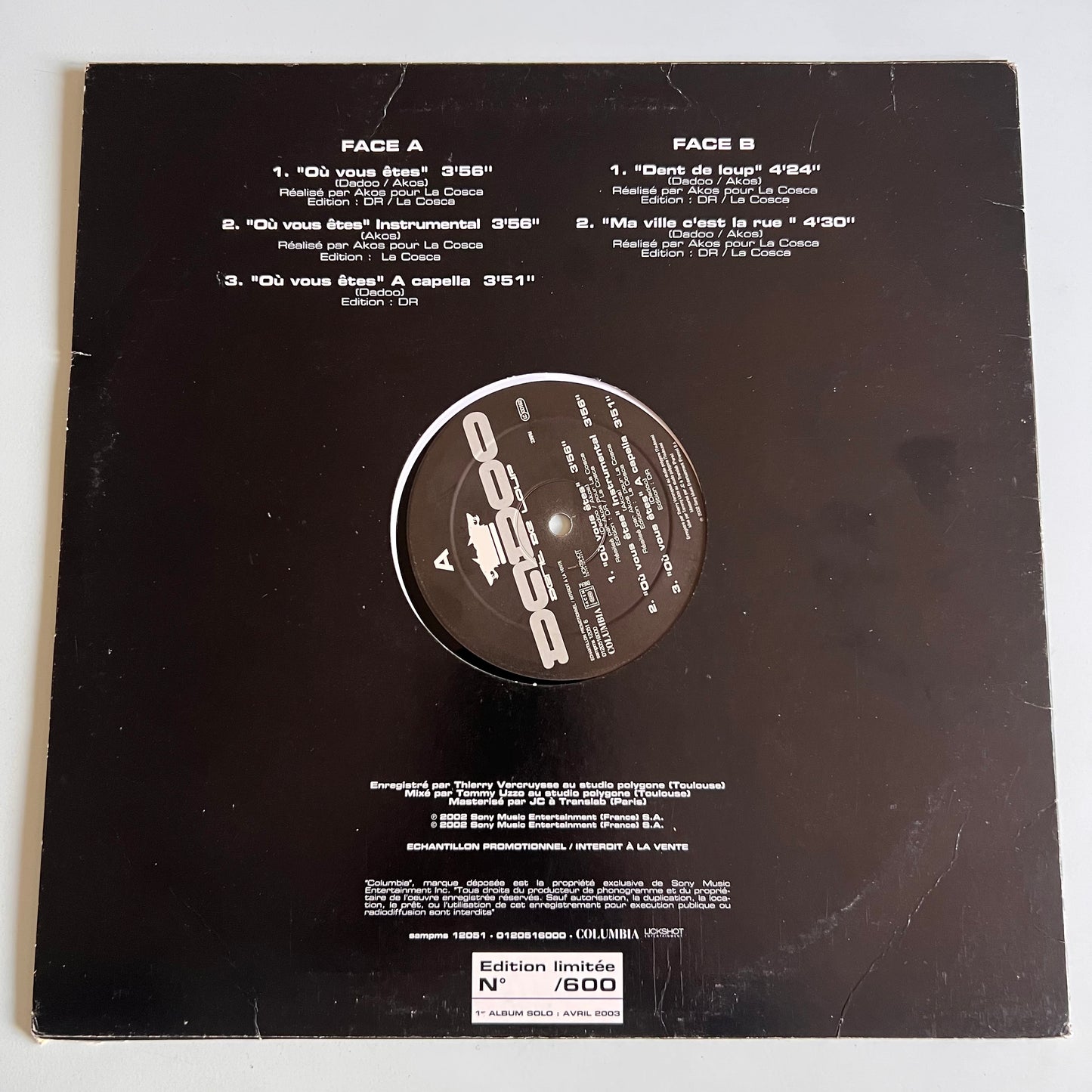 Dadoo Dent De Loup - Édition Limitée Promo 2002