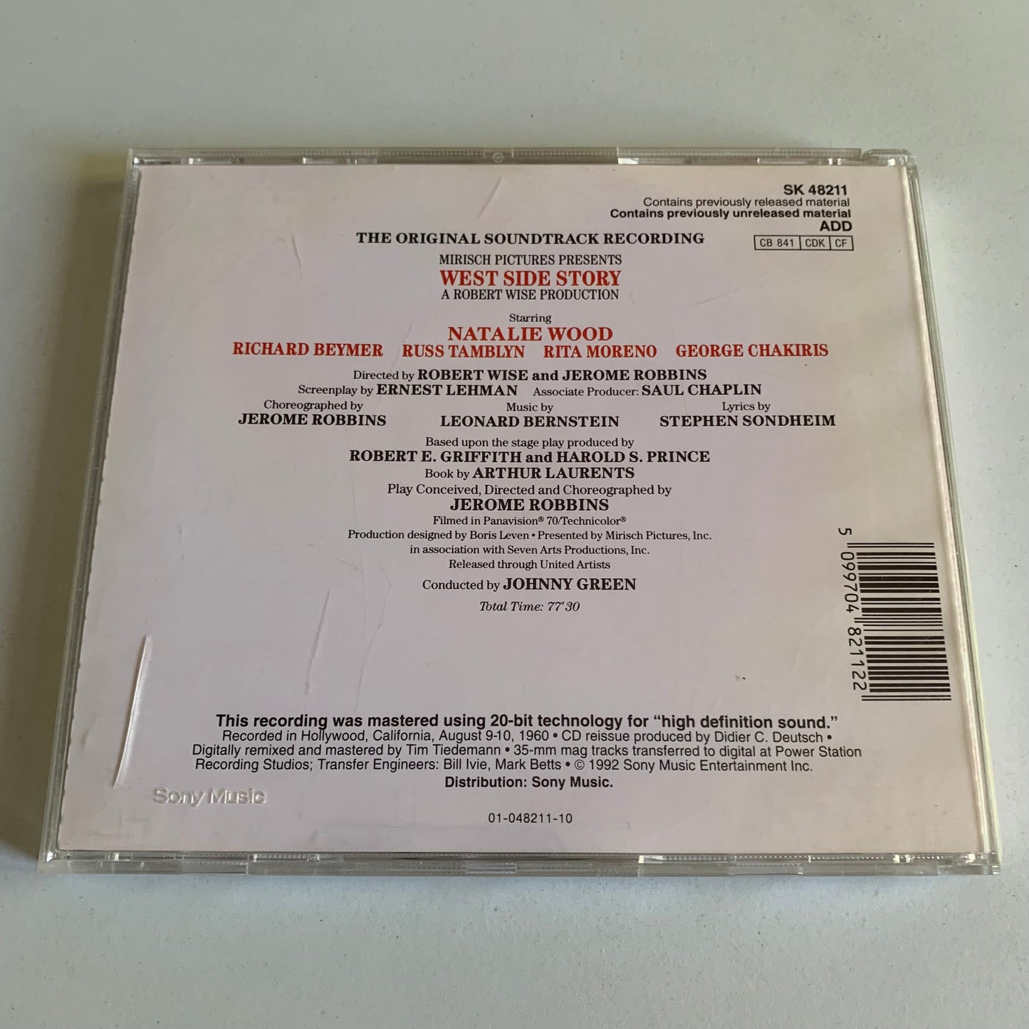 Leonard Bernstein - West Side Story - 1992 Occasion