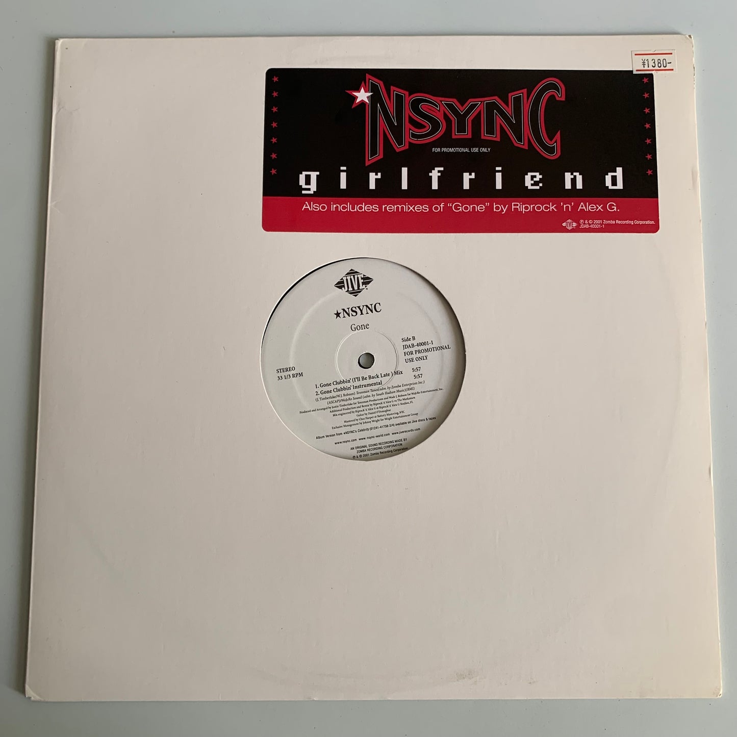 *NSYNC - Girlfriend - 12” 33-1/3 2001 Promo Occasion