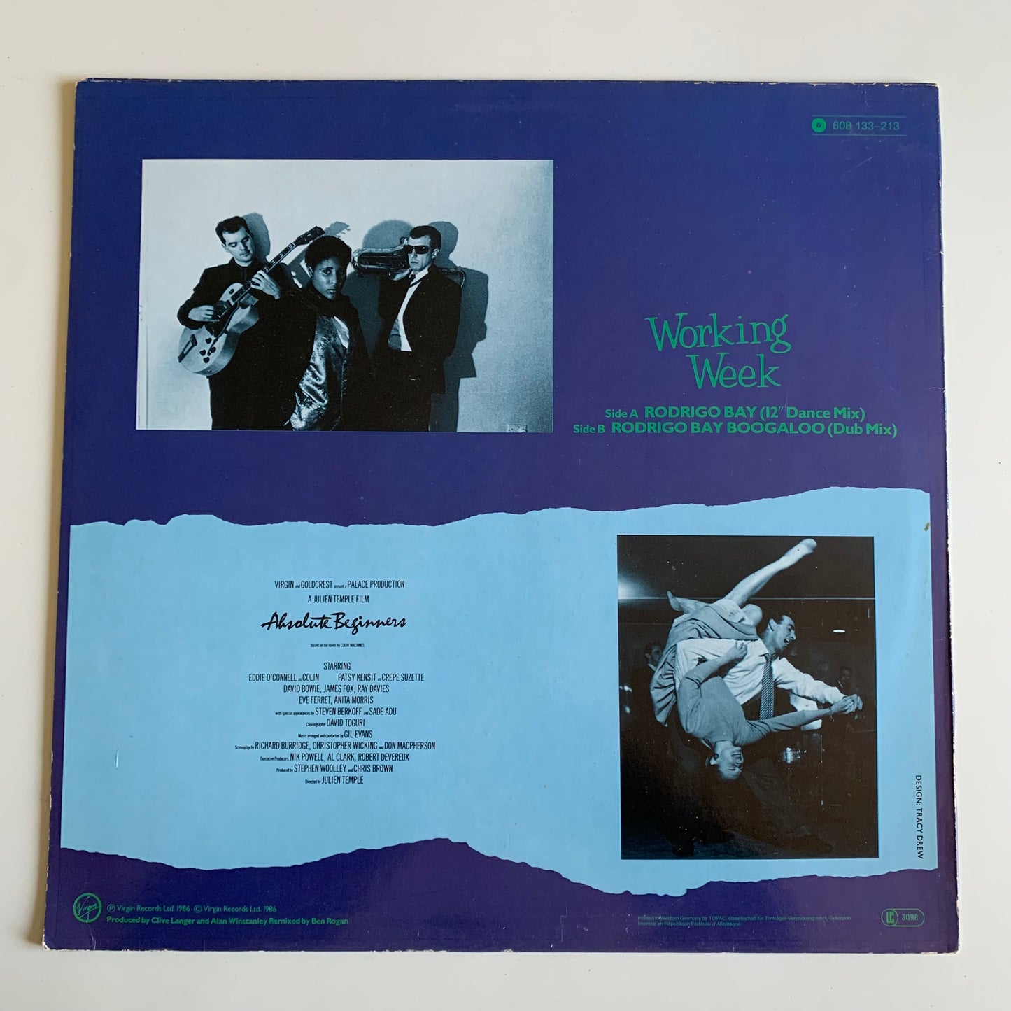 Working Week - Rodrigo Bay - Single 1986