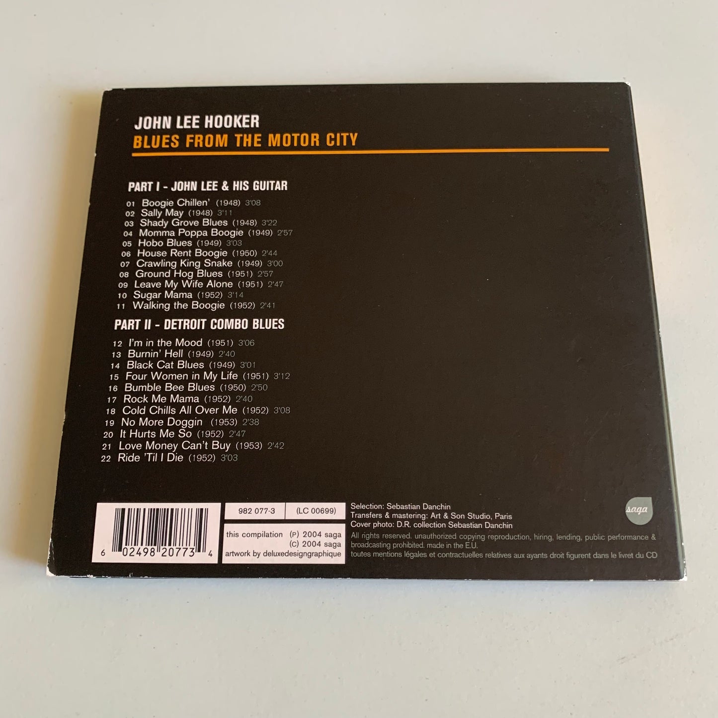 John Lee Hooker - Blues From The Motor City - 2004 Occasion