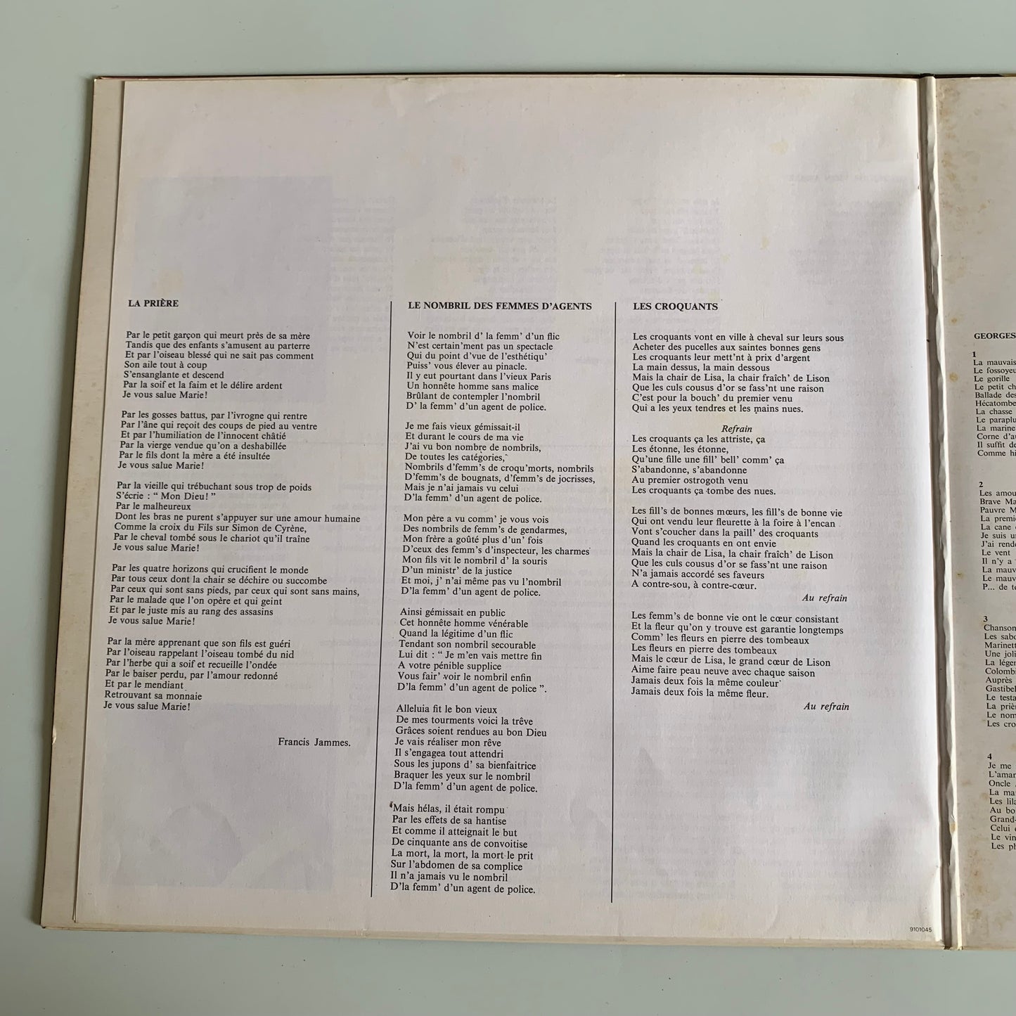 Georges Brassens - 3 - Chanson Pour L'Auvergnat - Occasion