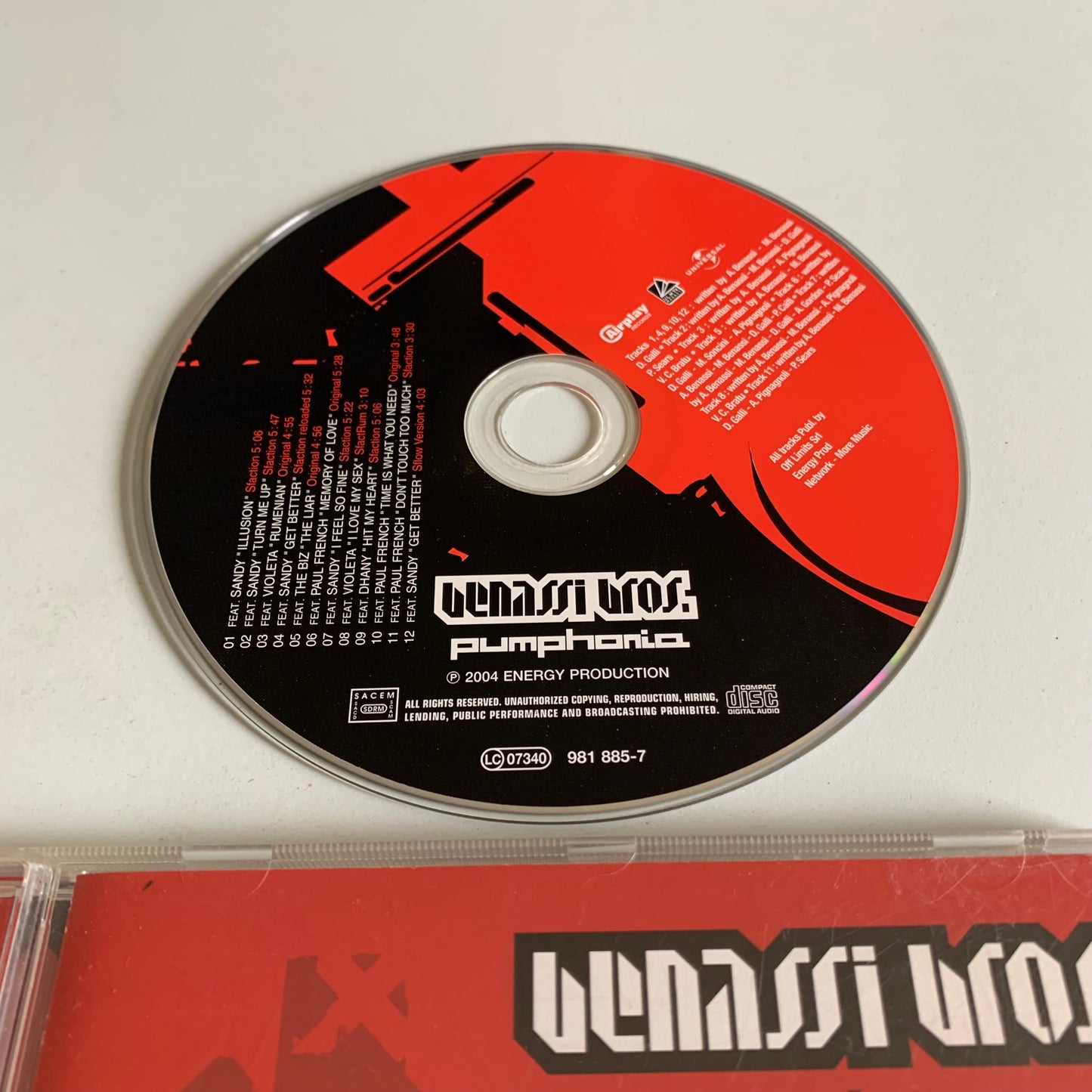 CD - Benassi Bros. - Pumphonia - 2004 Occasion