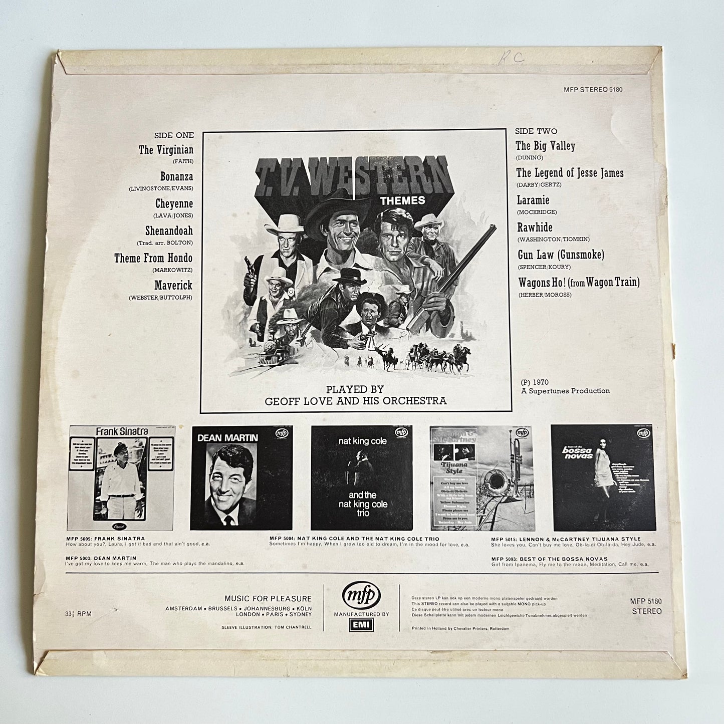 Geoff Love & His Orchestra - Great T.V. Western Themes - LP 1971