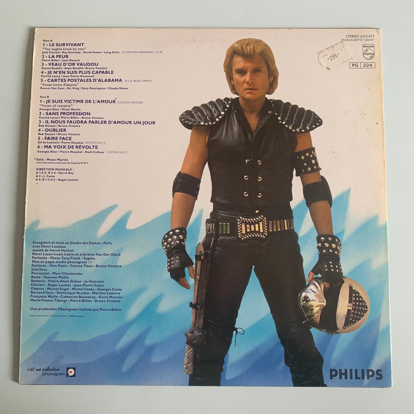 Johnny Hallyday - La Peur - LP 1982 Occasion