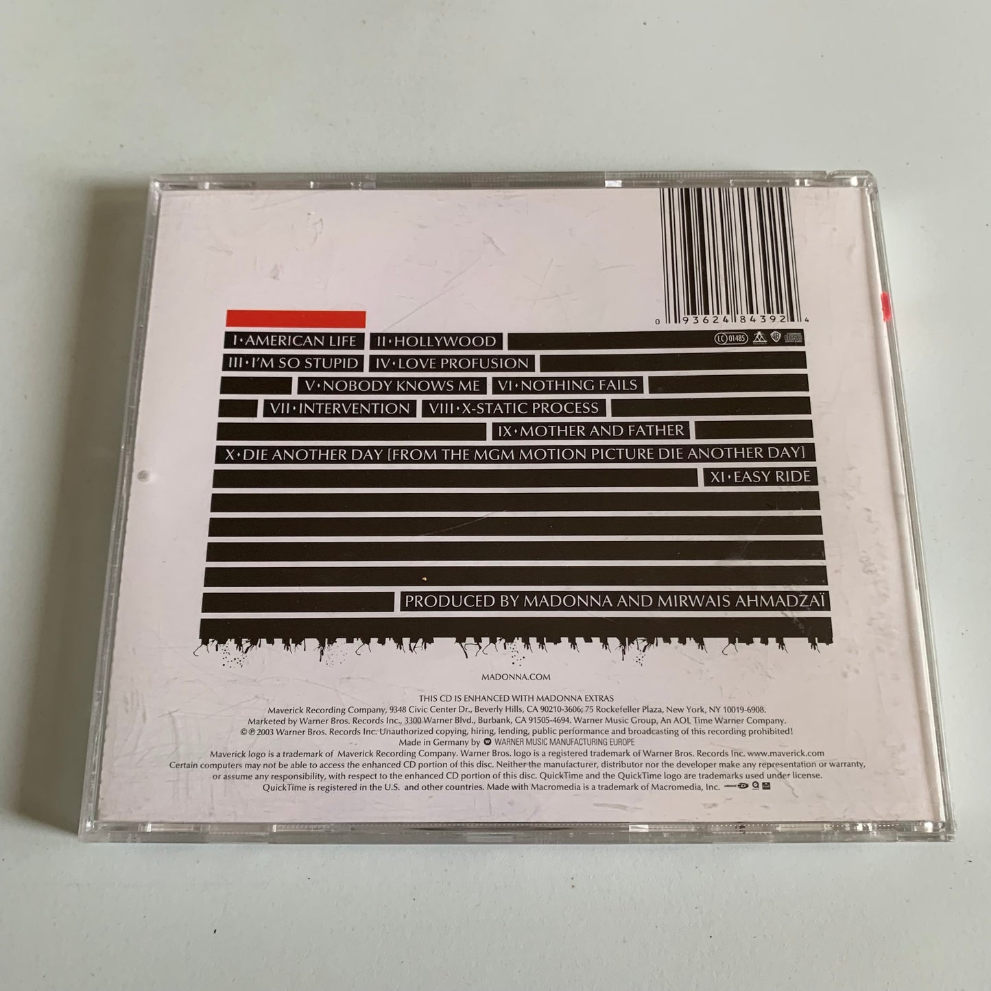 CD - Madonna - American Life - 2003 Occasion