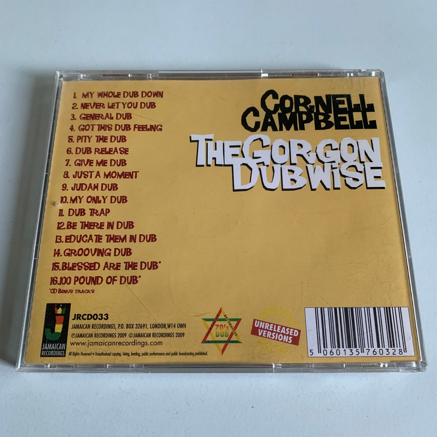 Cornell Campbell - The Gorgon Dubwise - 2009 Occasion