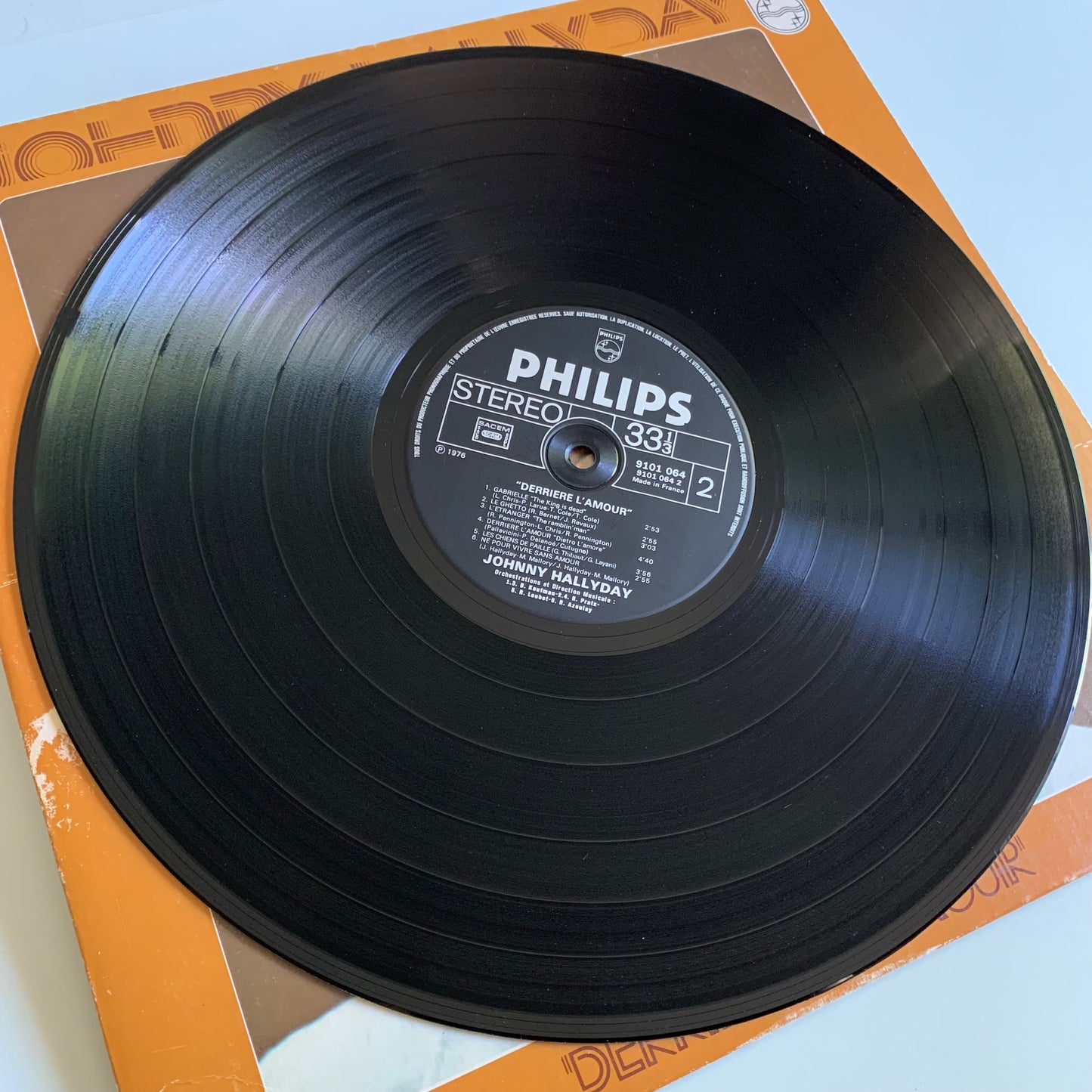 Johnny Hallyday - Derrière L'amour - LP 1976 Occasion