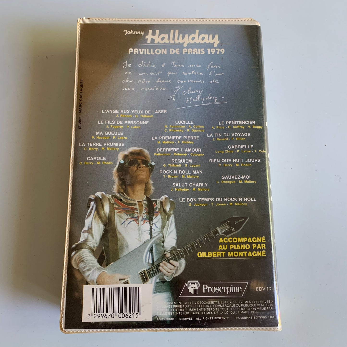 Johnny Hallyday - Pavillon de Paris - VHS 1989 Occasion