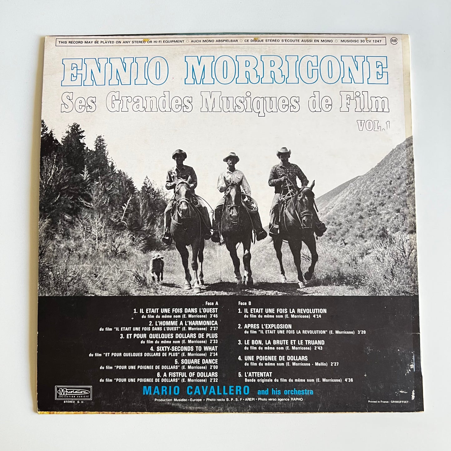 Ennio Morricone - Ses Grandes Musiques De Film Vol. 1 - LP 1972
