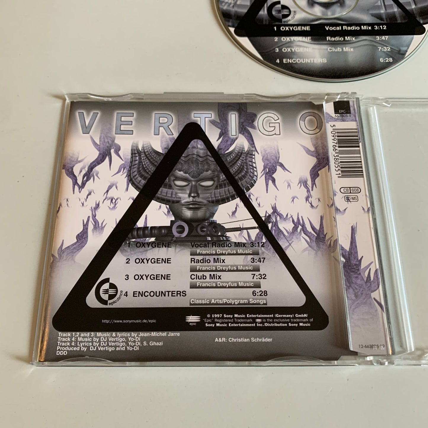 CD - Vertigo - Oxygene - Jean Michel Jarre - 1997 Occasion