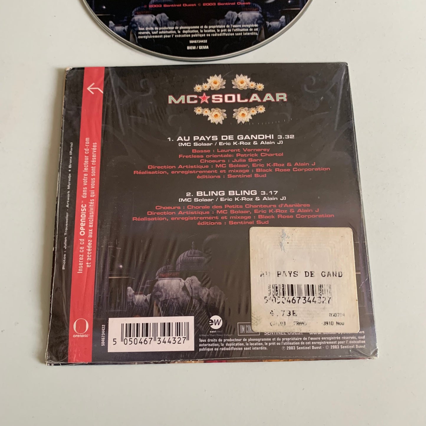 CD - MC Solaar - Au Pays De Gandhi - Single 2003 Occasion