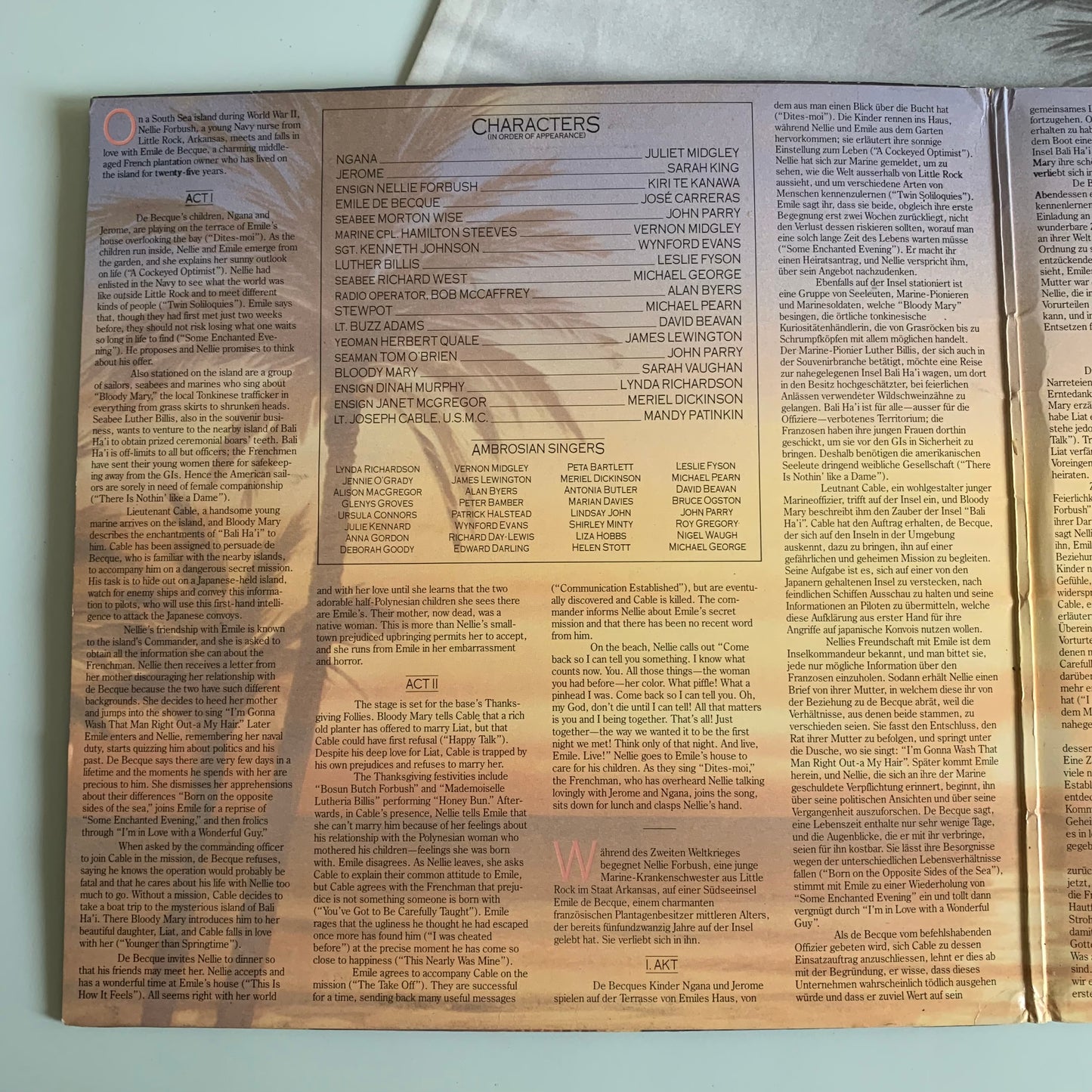 Kiri Te Kanawa - South Pacific - LP 1986 Occasion