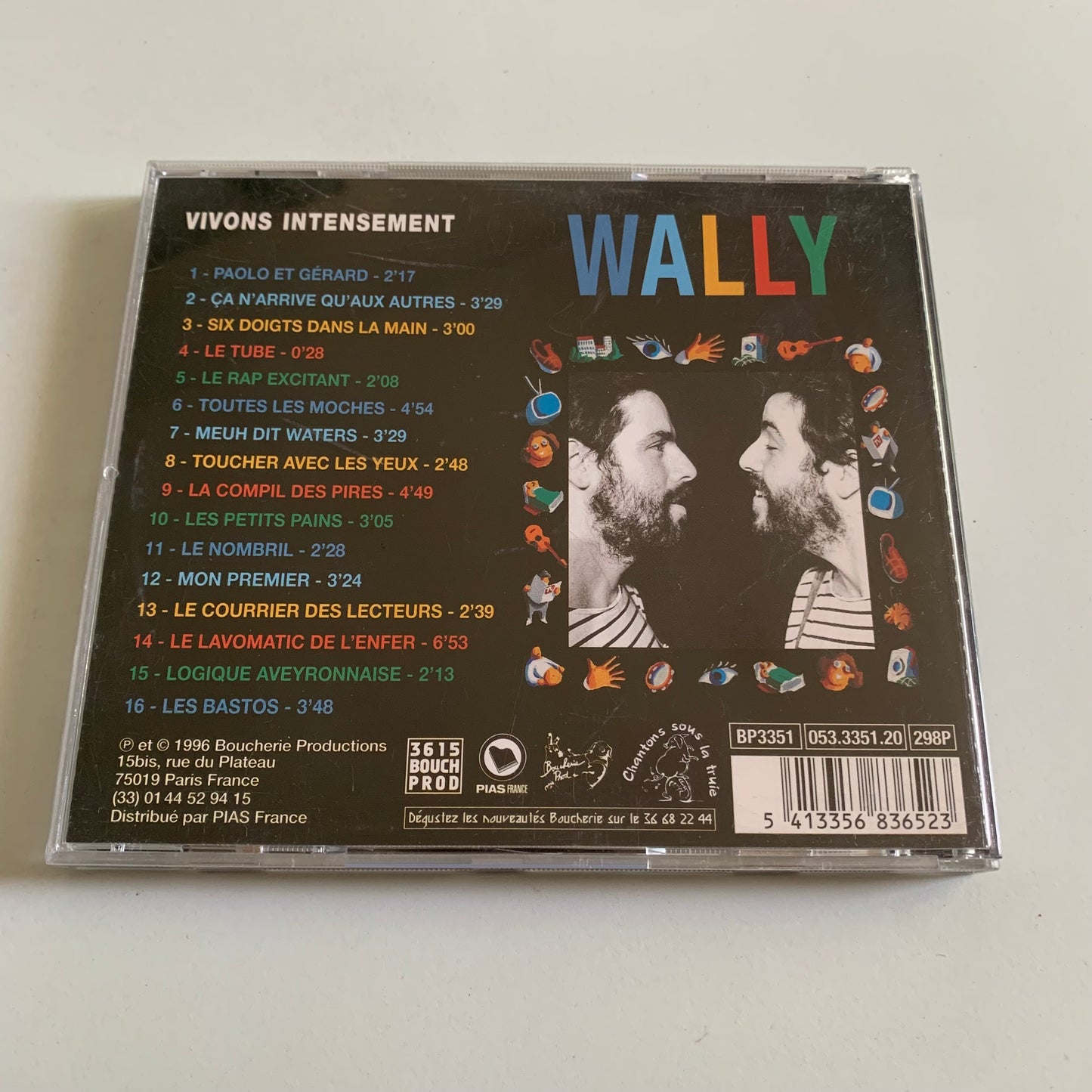 CD - Wally - Vivons Intensément - 1996 Occasion