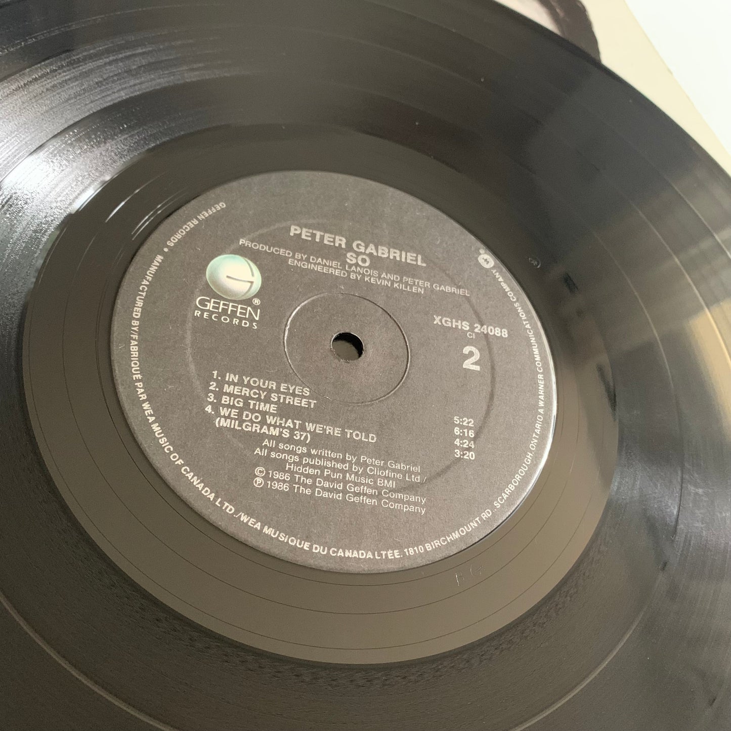 Peter Gabriel - So - LP 1986 Occasion