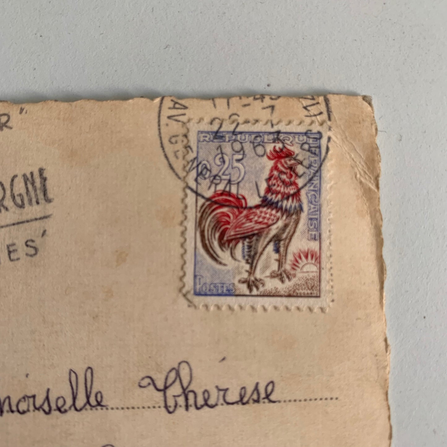 Johnny Hallyday - Carte Postale Timbrée 1963