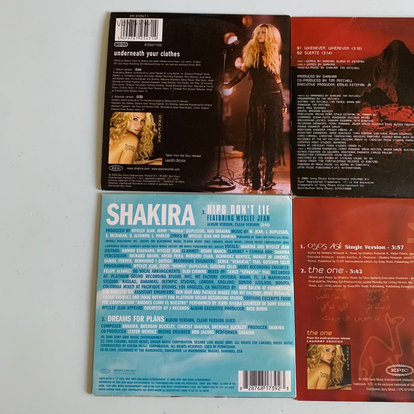 Lot 6 CD Single - Shakira