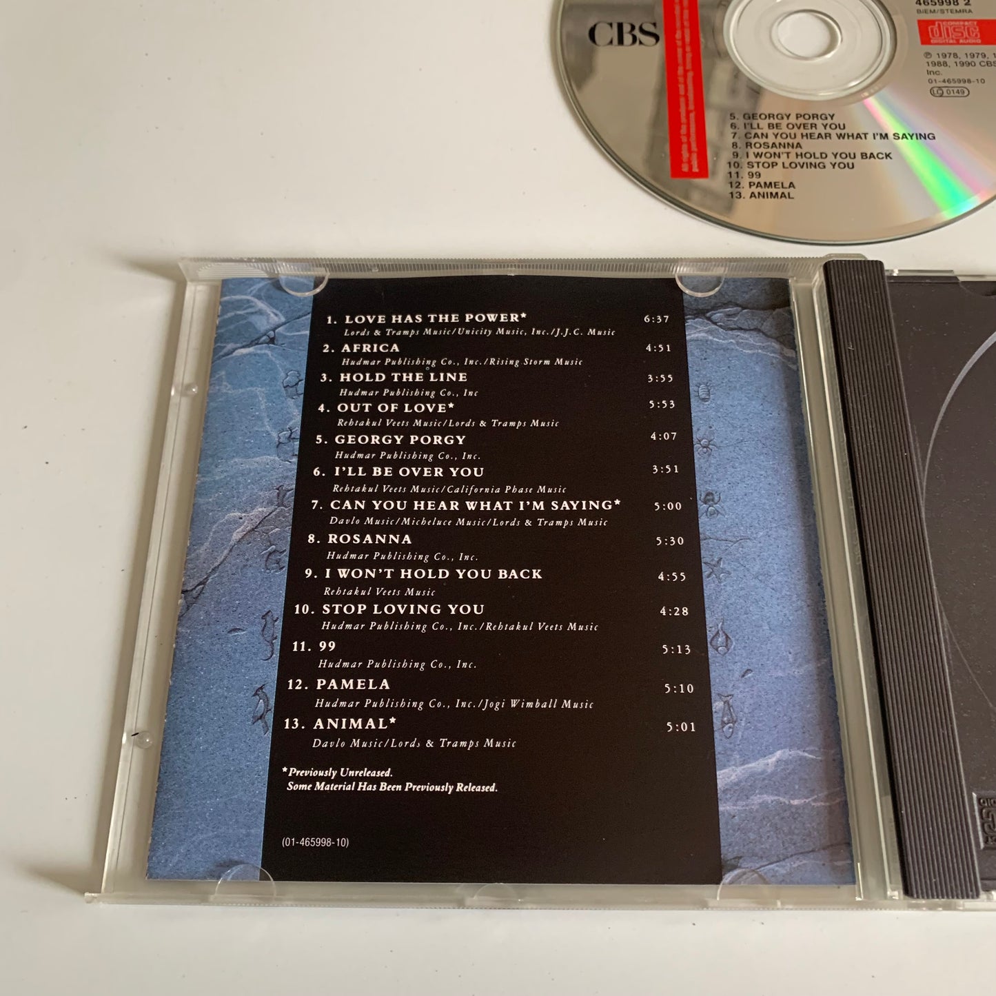 CD - Toto - Past To Present 1977-1990 - Occasion