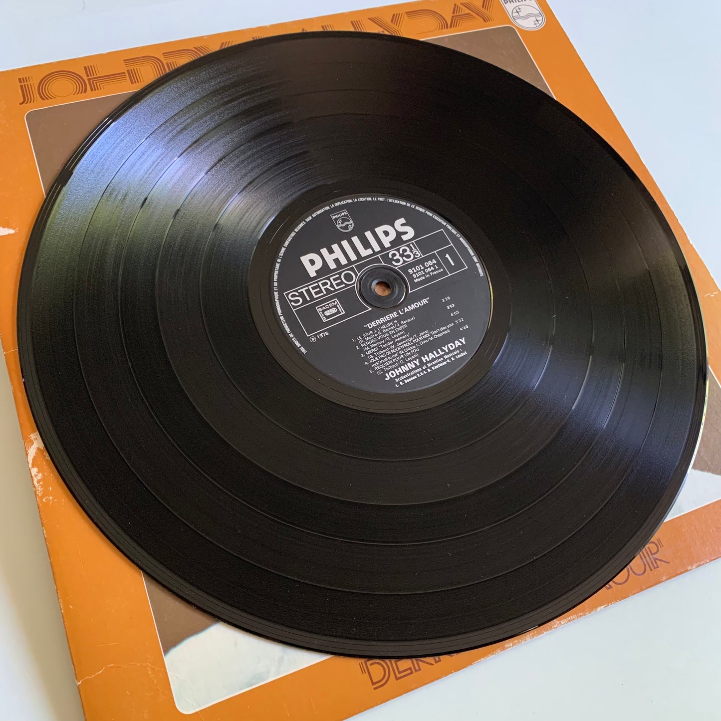 Johnny Hallyday - Derrière L'amour - LP 1976 Occasion