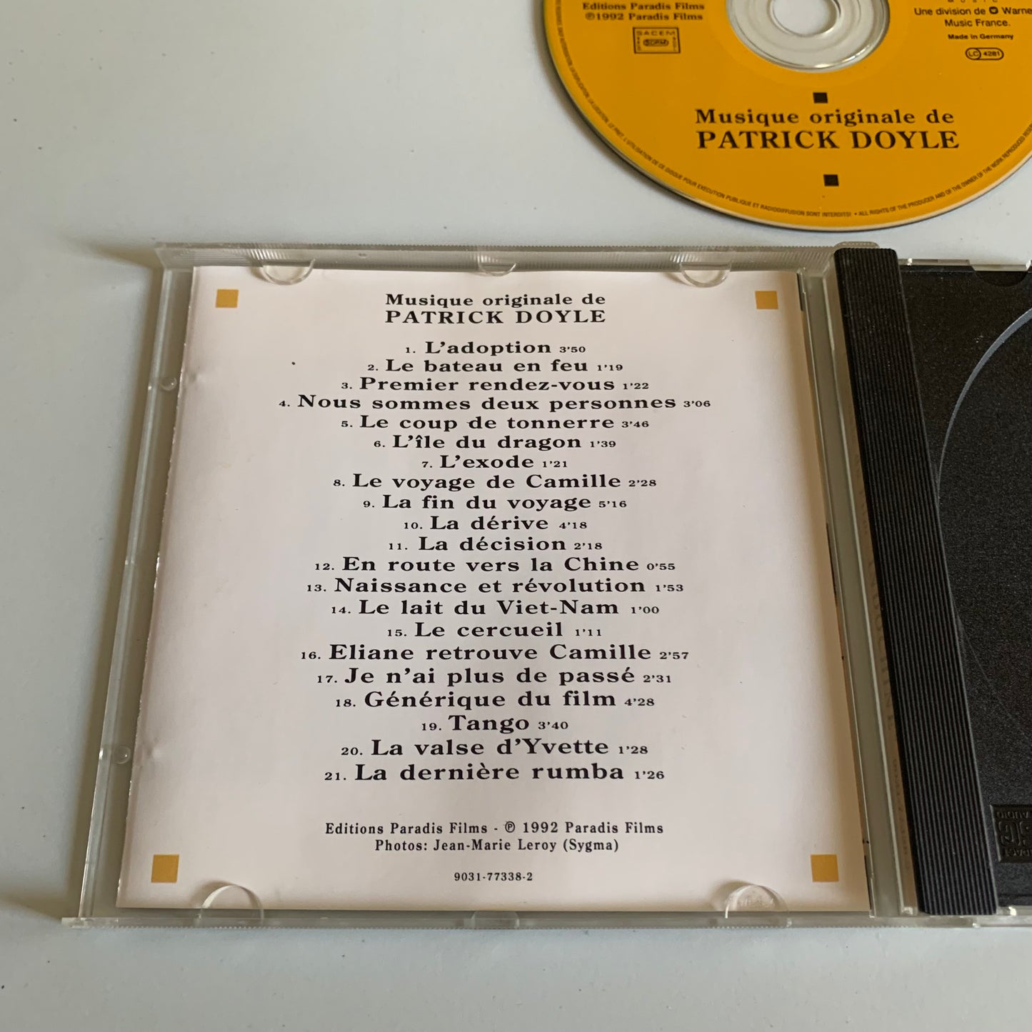 CD - Indochine - Bande Originale Du Film - 1992 Occasion