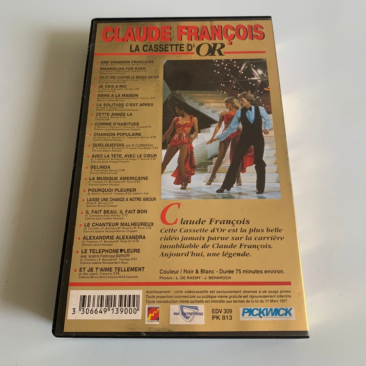Claude François - La Cassette D’Or - VHS Occasion
