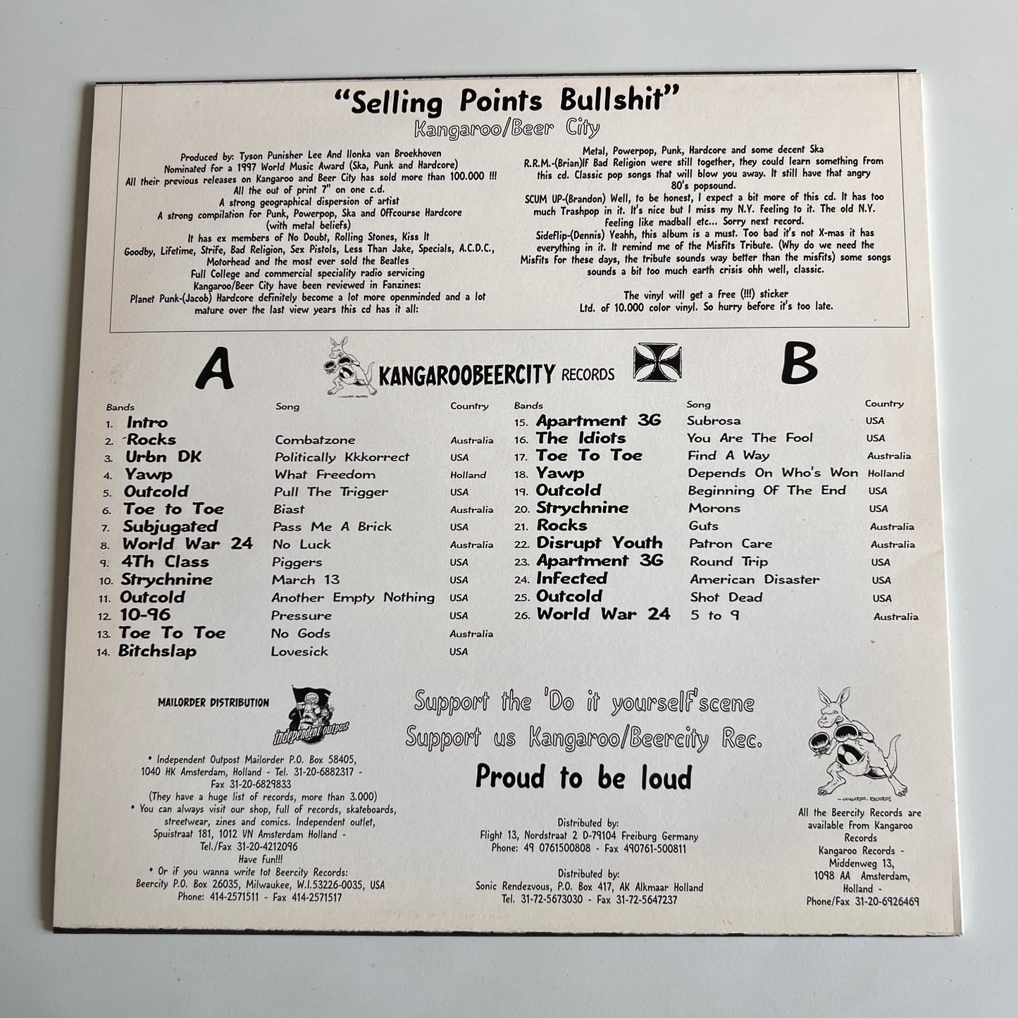 Compilation - Kangaroobeercity - Lalala Massacre - LP 1997