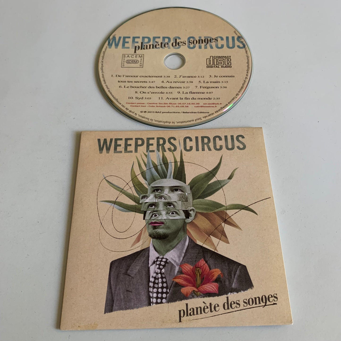 CD - Weepers Circus - Planète Des Songes - Single Promo 2015 - Occasion