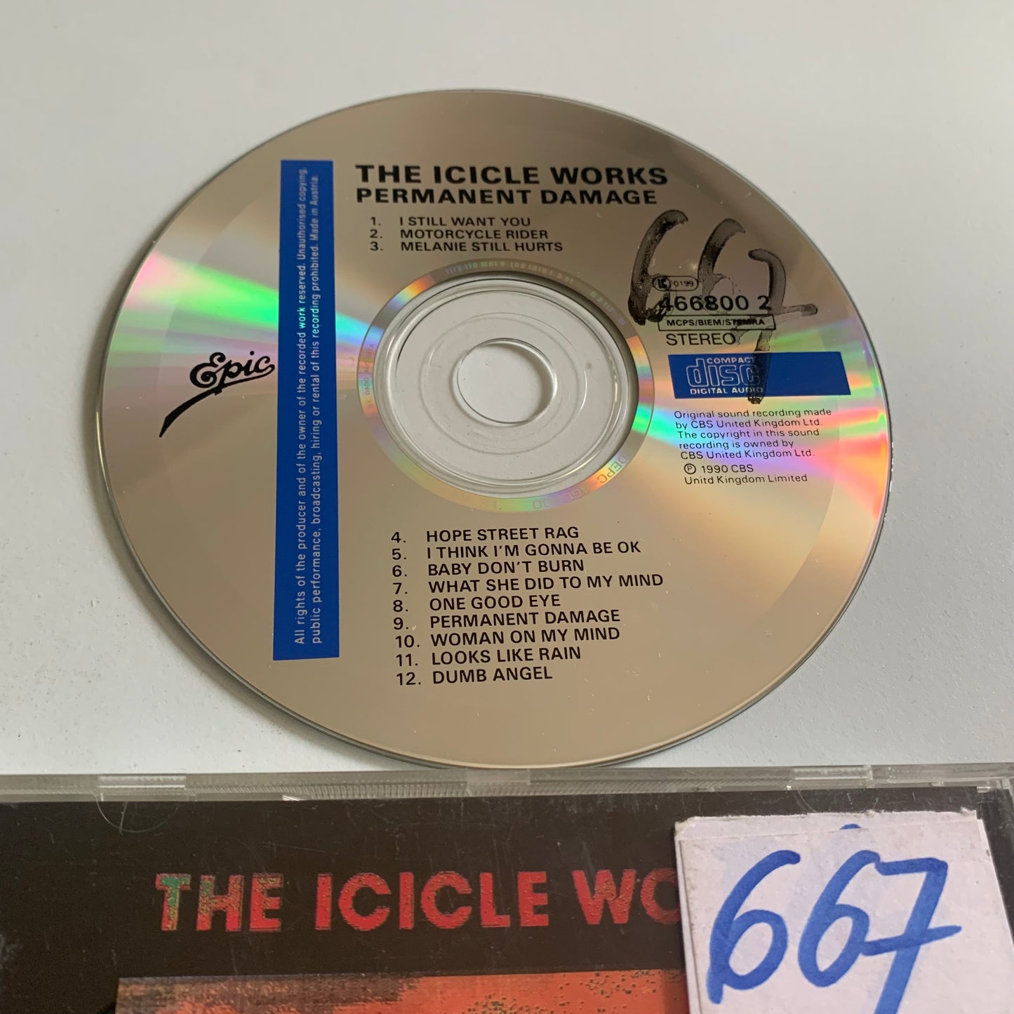 CD - The Icicle Works - Permanent Damage - 1990 Occasion