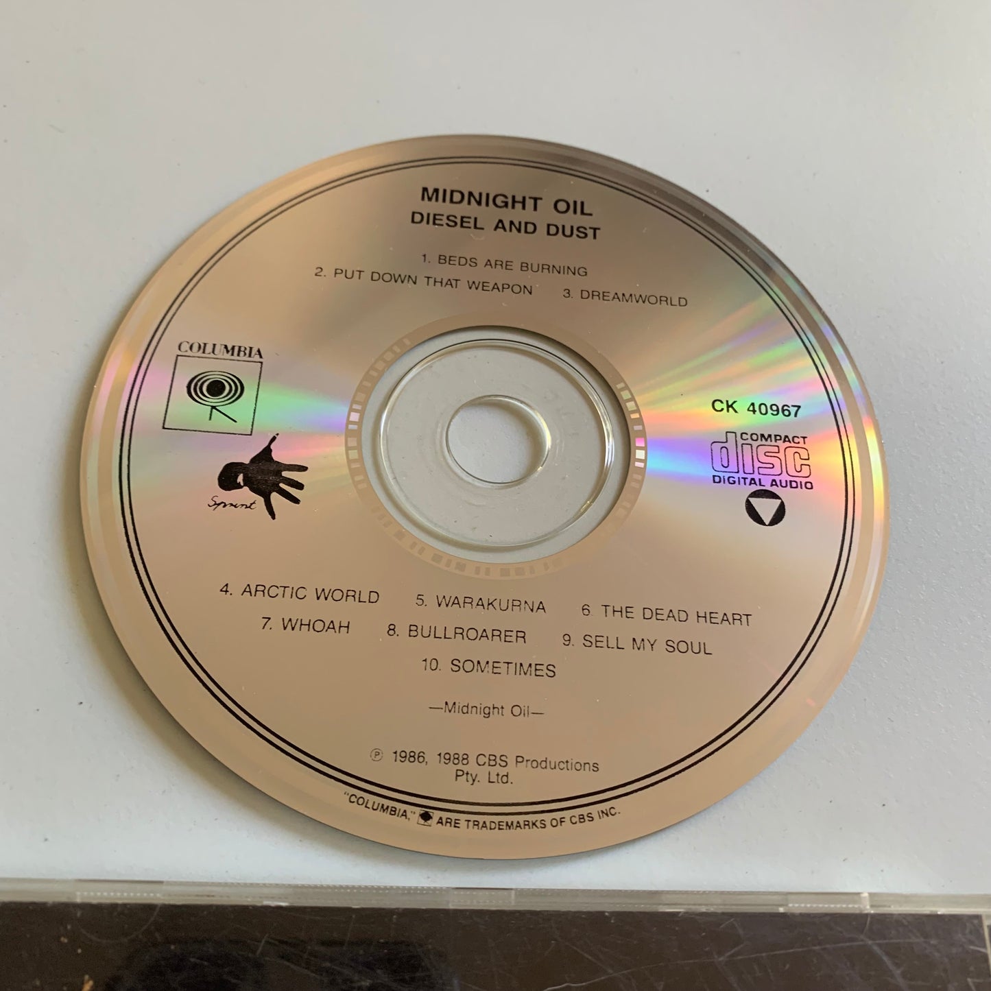 CD - Midnight Oil - Diesel And Dust - 1988 Occasion