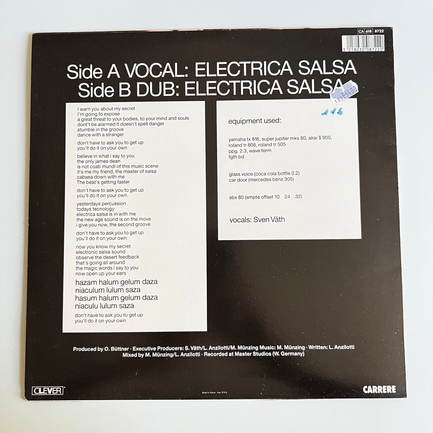 Off - Electrica Salsa (Baba Baba) - Maxi Single 1987