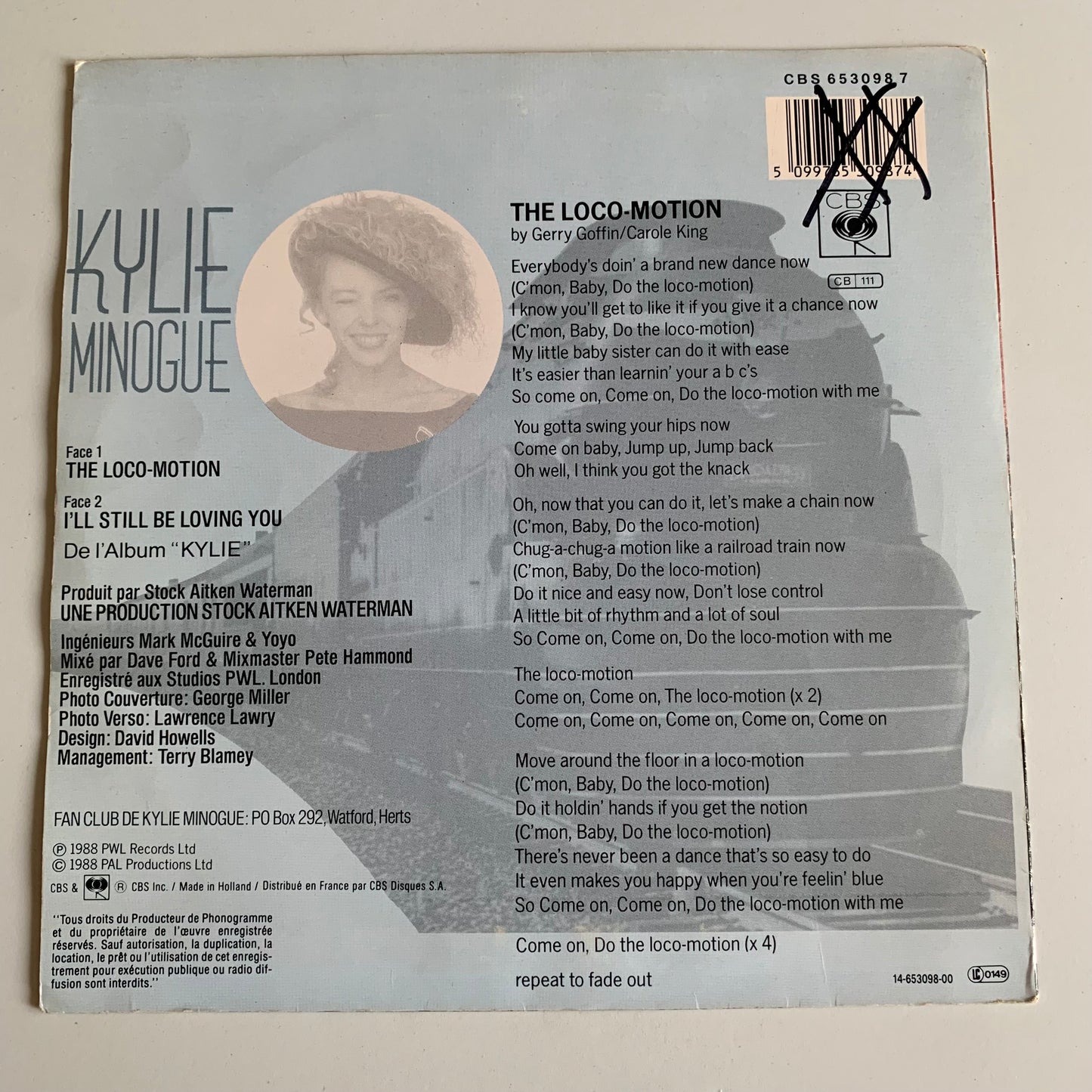 Kylie Minogue - The Loco-Motion - 1988 Occasion