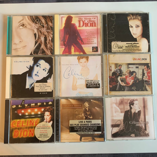 CD - Céline Dion - Lot 8 Album + 1 Maxi Single - Occasion
