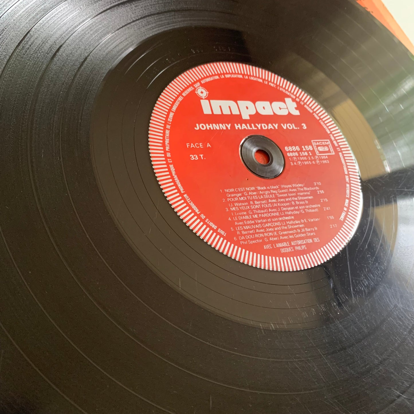 Johnny Hallyday - Volume 3 - LP 1977 Occasion
