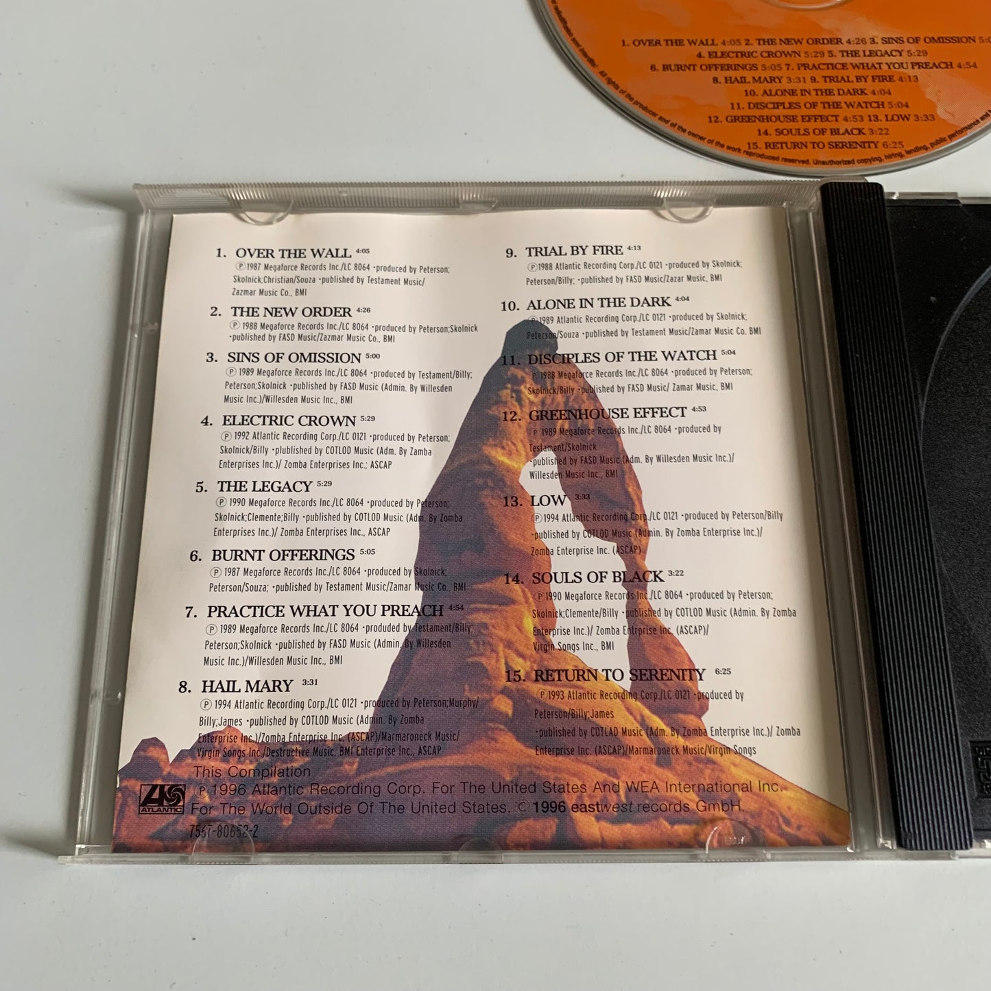CD - Testament - The Best Of Testament - 1996 Occasion
