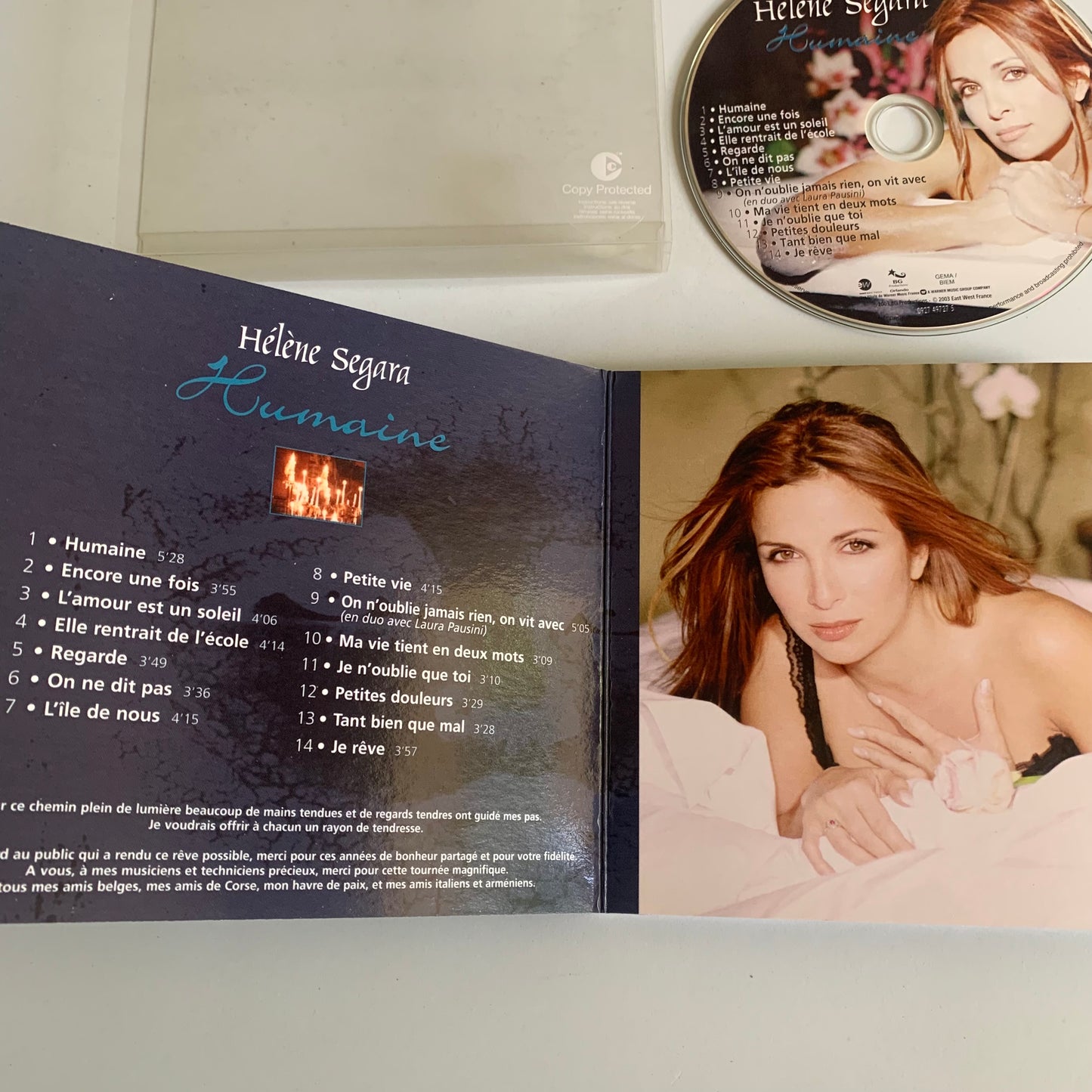 CD - Hélène Segara - Humaine - 2003 Occasion