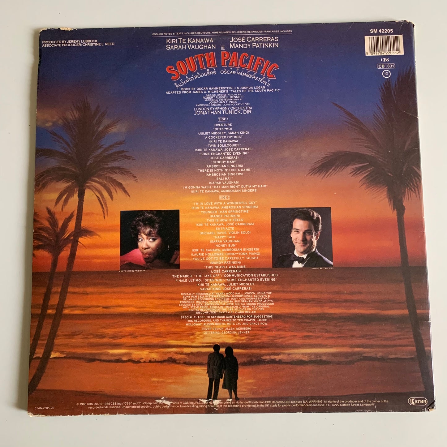 Kiri Te Kanawa - South Pacific - LP 1986 Occasion
