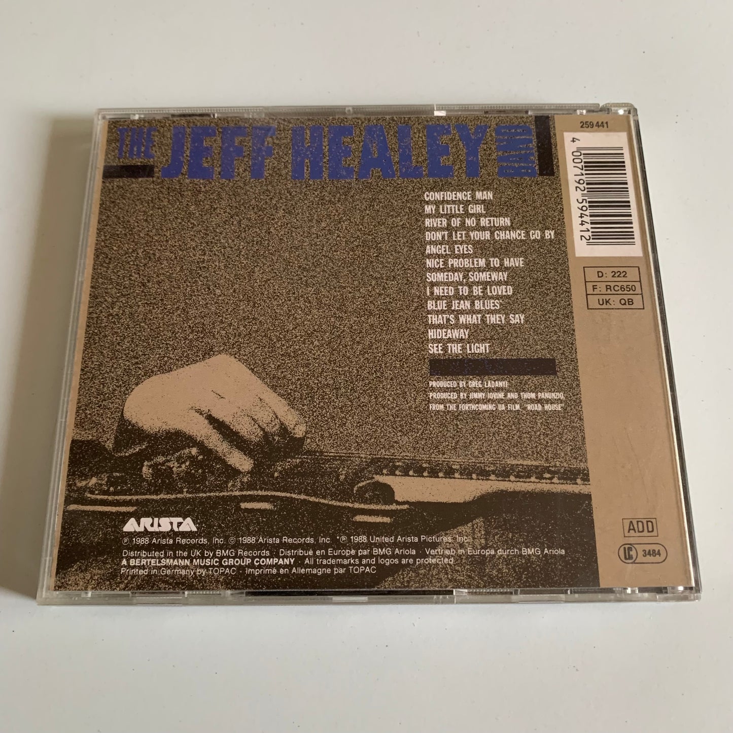 CD - The Jeff Healey Band - See The Light - 1988 Occasion