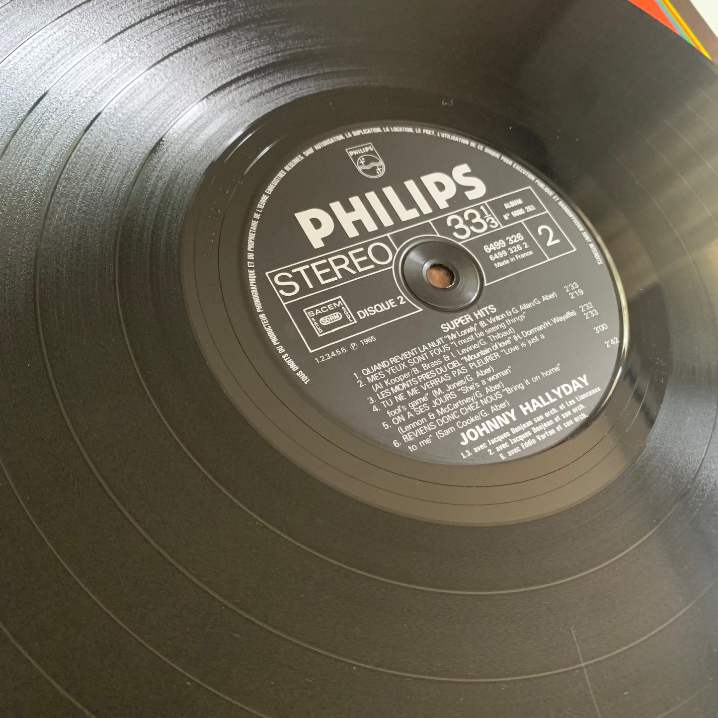 Johnny Hallyday - Super Hits - Le Penitencier - Double LP Occasion