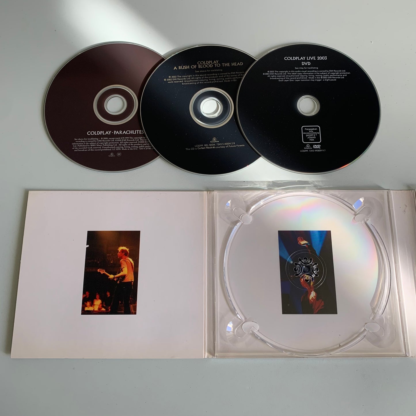 Coldplay - Parachutes / A Rush Of Blood To The Head / Live 2003 DVD - 2007 Occasion
