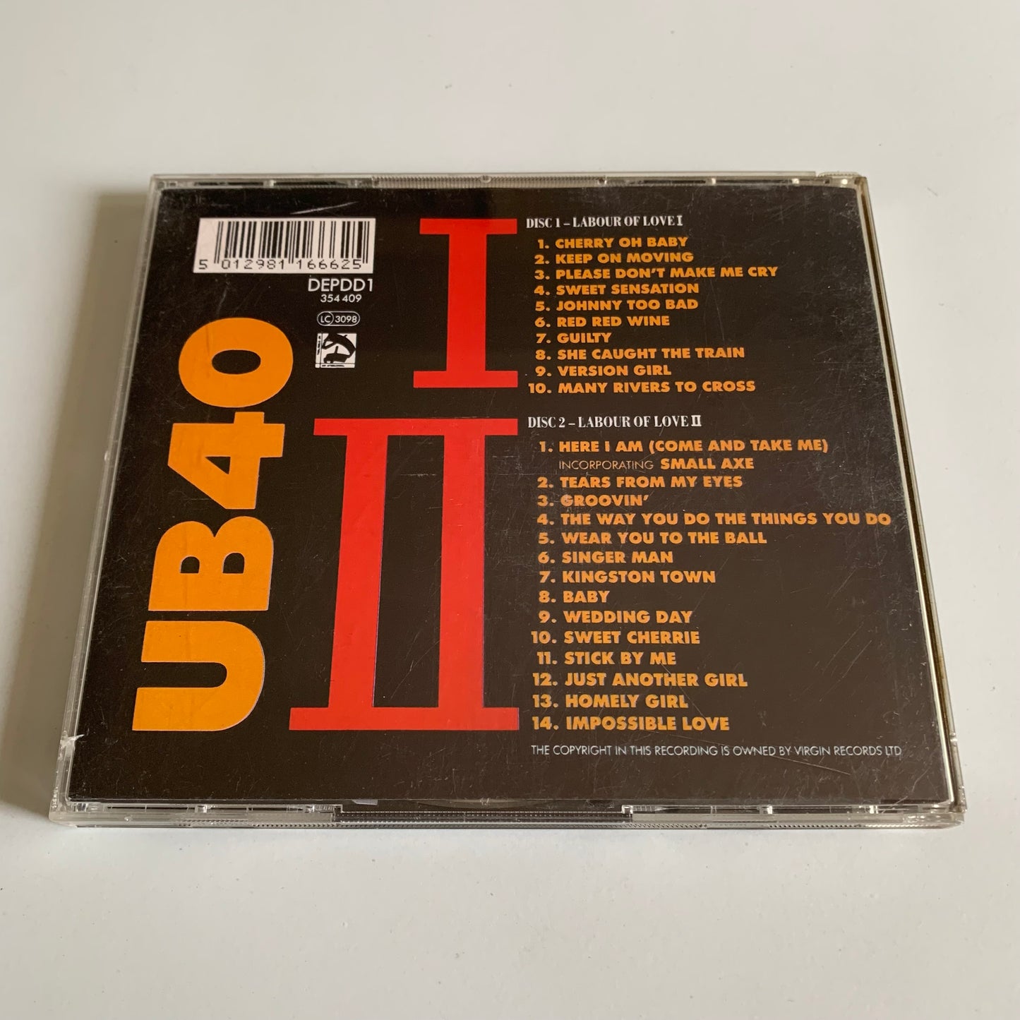 UB40 - Labour Of Love Parts I + II - 1991 Occasion